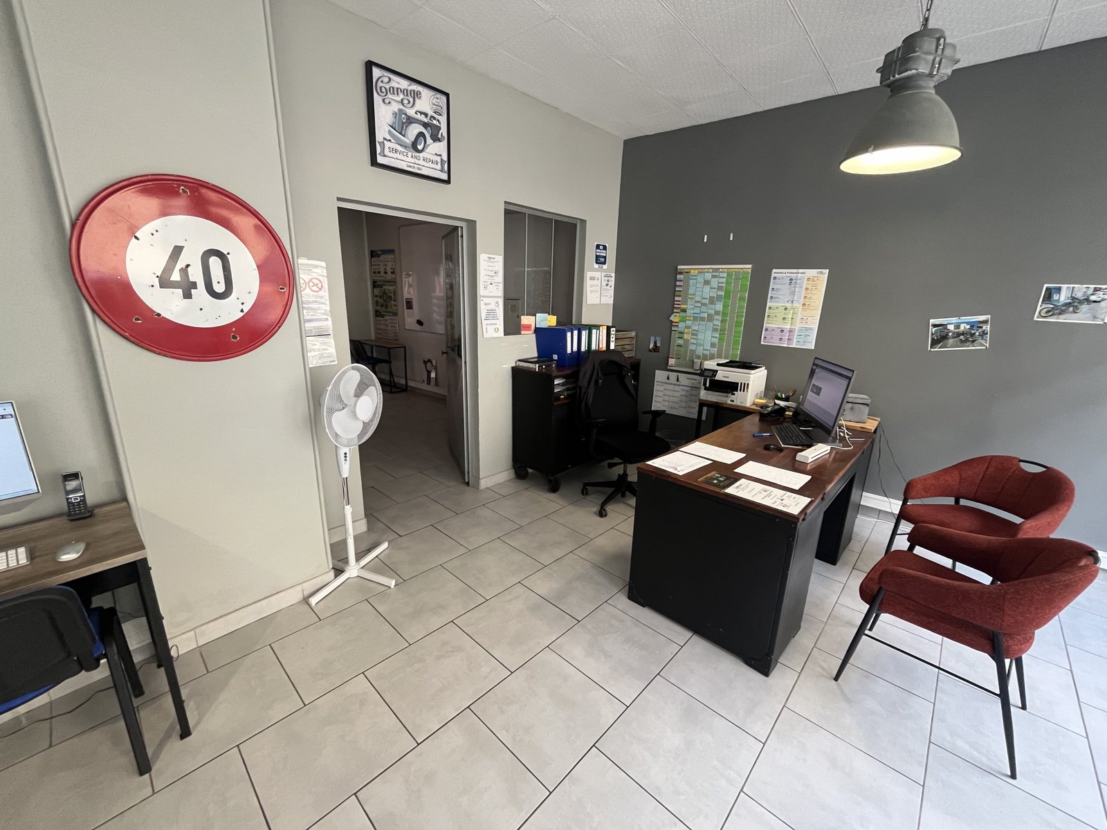 Le bureau d’accueil de Réflex Sées